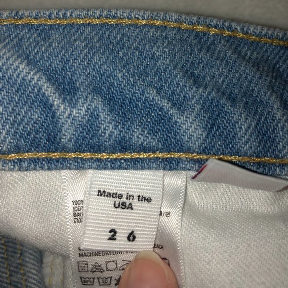 american apparel high waisted jean shorts - Picture 5 of 5